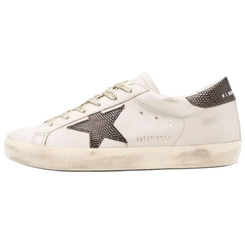 Кроссовки для скейтбординга Super-Star женские, низкие, белые Golden Goose
