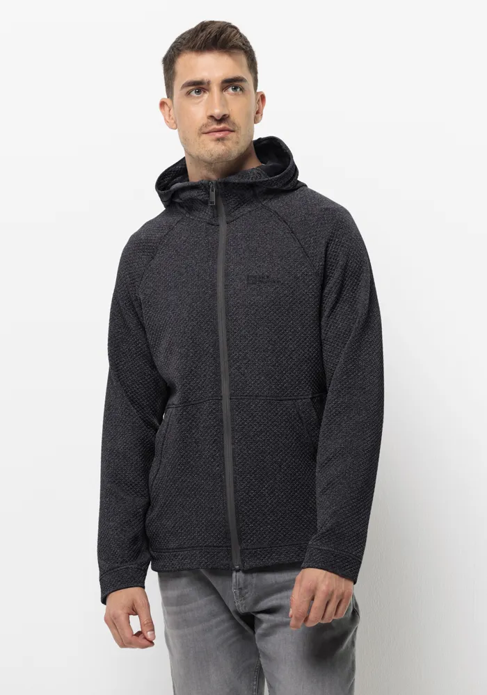 

Флисовая куртка Jack Wolfskin с капюшоном "FERNWEH HOODED JKT M", с капюшоном, черный