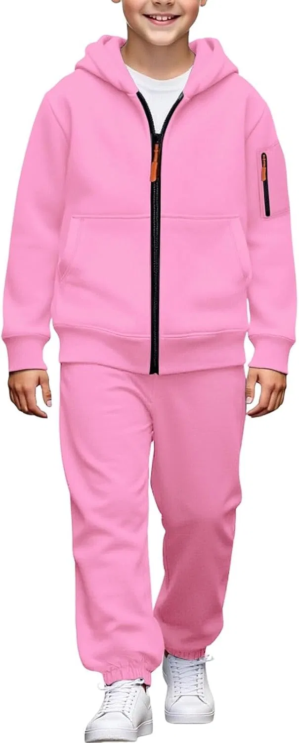 Детский спортивный костюм из флиса, Generic, розовый