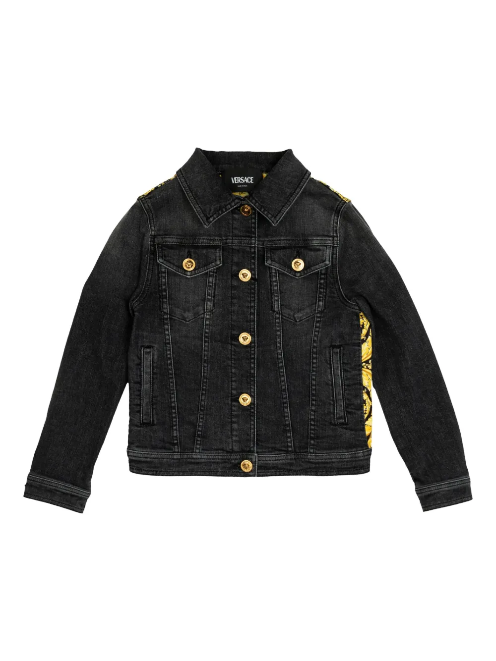 

Куртка с принтом Barocco Versace Kids, черный