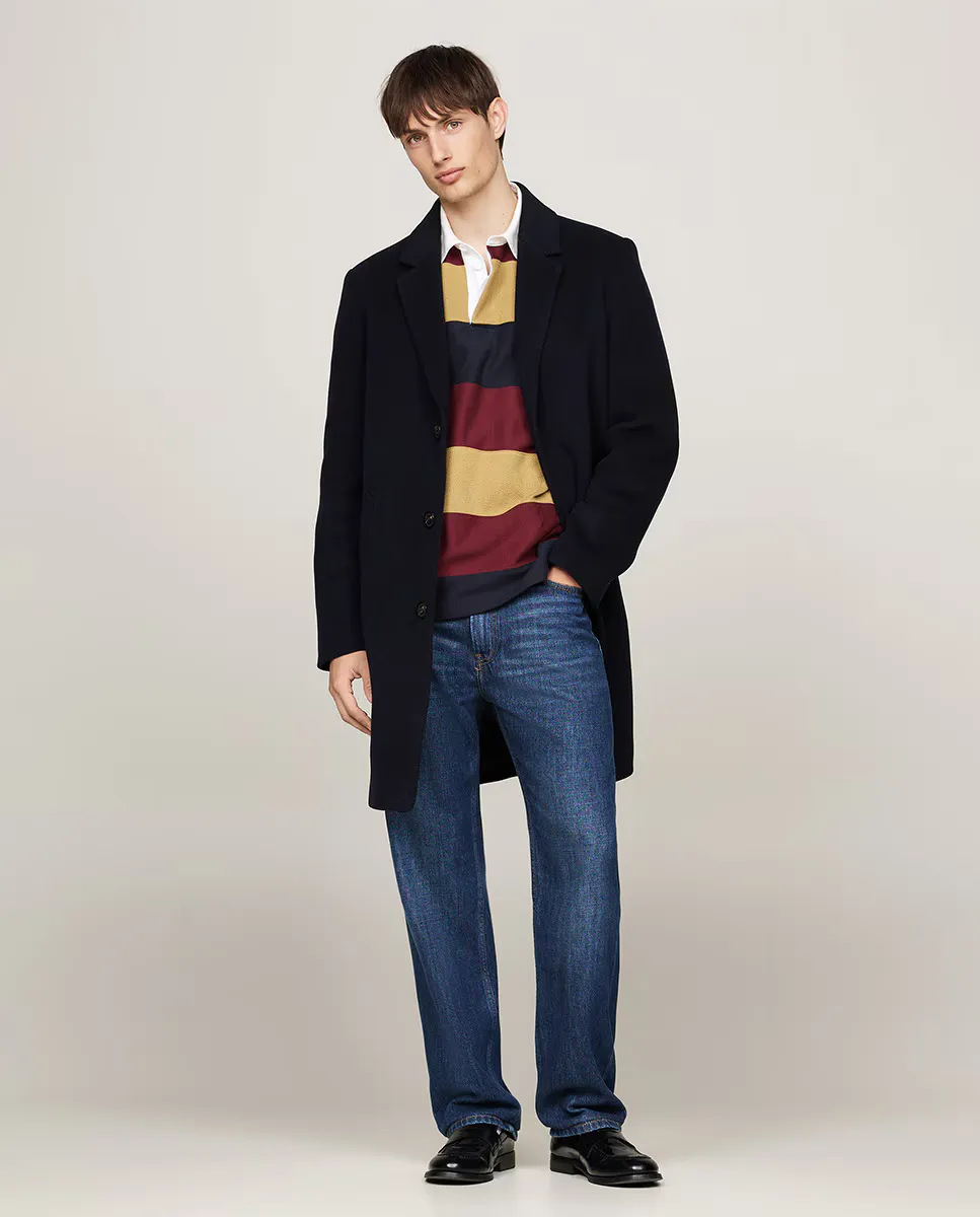 

Мужская шерстяная куртка Tommy Hilfiger, темно-синий