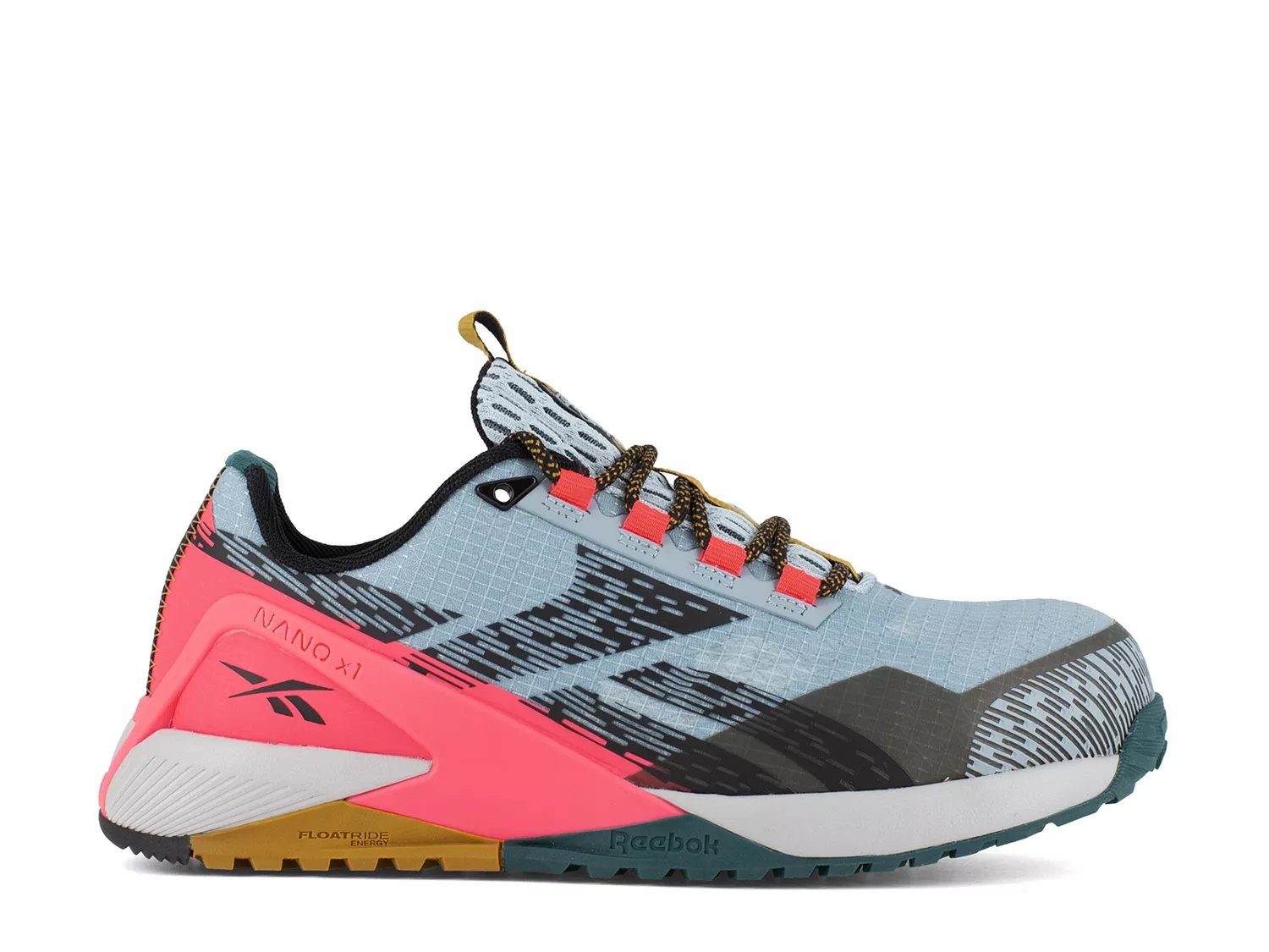 Кроссовки Reebok Work Nano X1 Adventure Composite Toe Work Sneaker - Women's, светло-голубой/мультиколор — фото 2