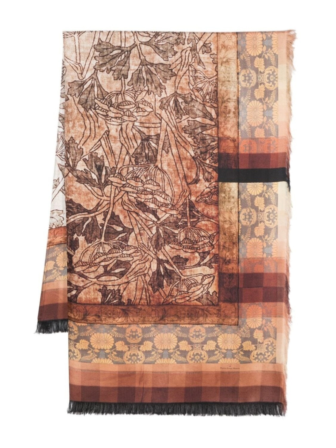 

Pierre-Louis Mascia шарф Aloeuw, коричневый