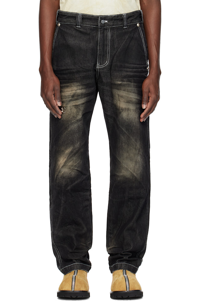 

Джинсы Dickies edition выцветшие Thug Club, черный