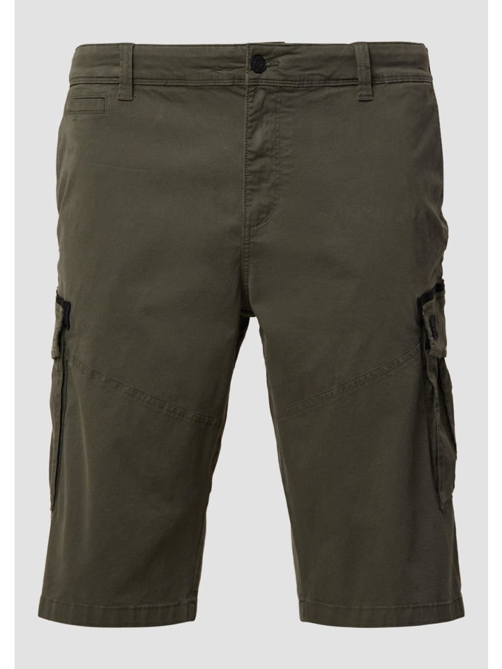 

s.Oliver Шорты Bermuda FILE in 7940_olivgrün