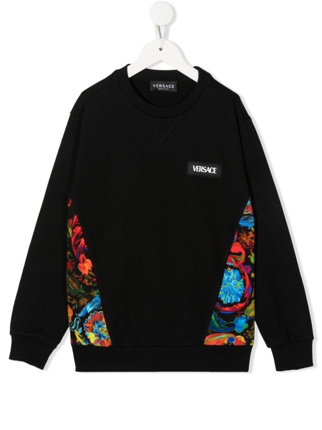 

Толстовка с нашивкой-логотипом Versace Kids, черный