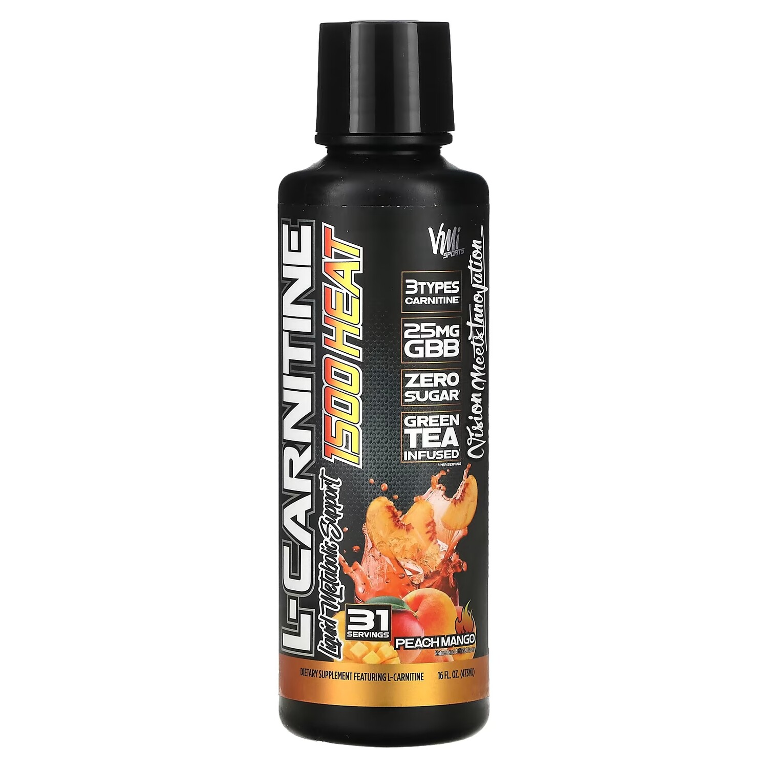 

Добавка VMI Sports L-Carnitine 1500 Heat персик и манго, 473 мл