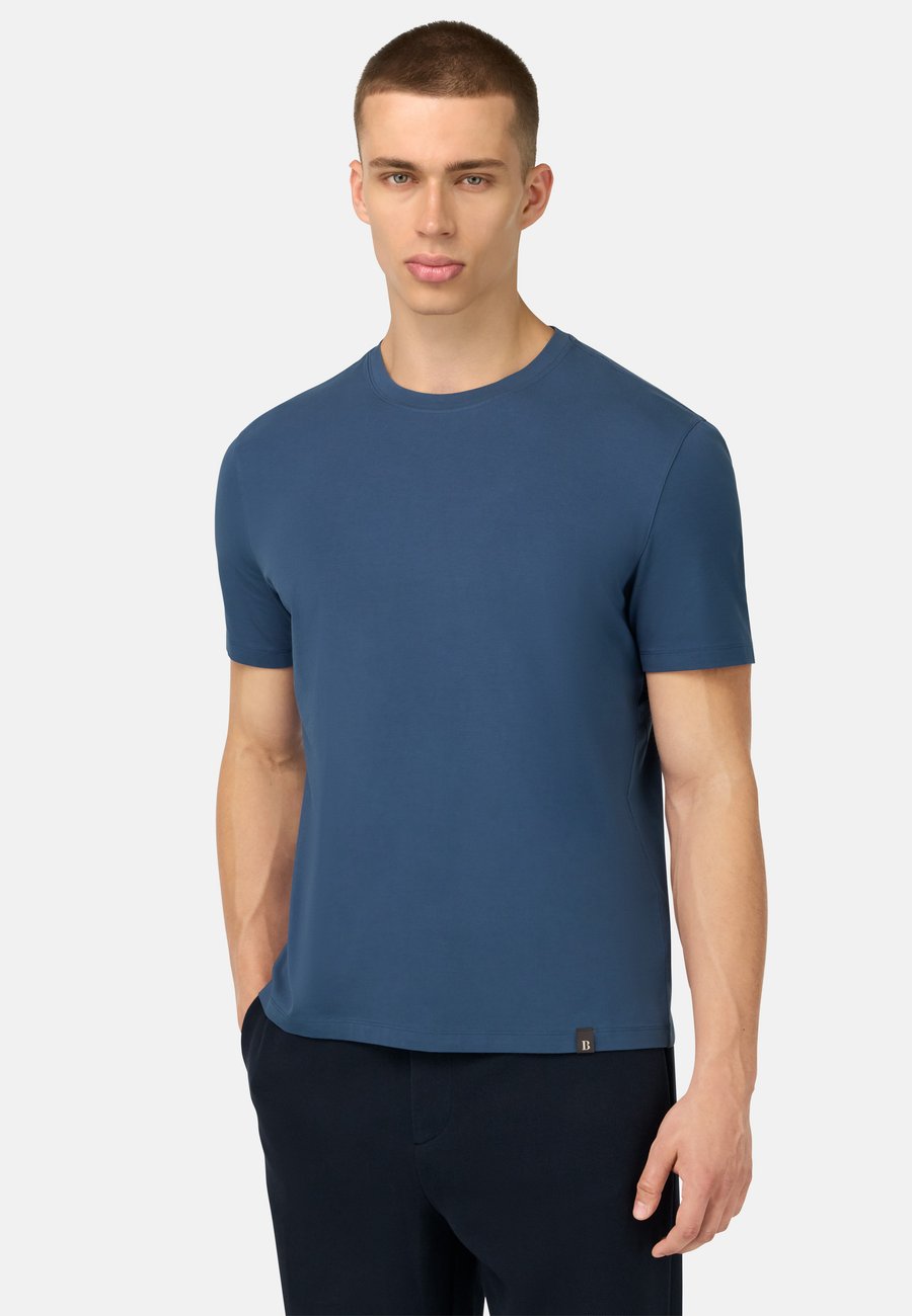 

Футболка Boggi Milano Basic T-shirt, Air-Blue/Light Blue