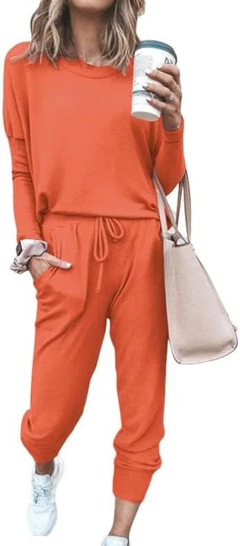 Женский спортивный костюм из двух предметов, Orange