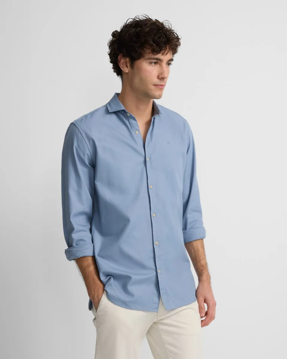 

Мужская спортивная рубашка с министруктурой Silbon, синий