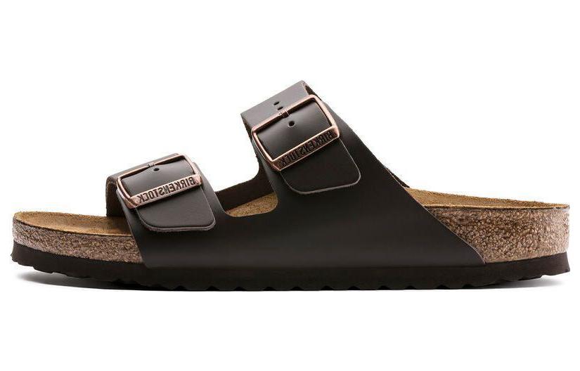Аризона Сандалии с двумя ремешками Birkenstock, Тёмно-коричневый