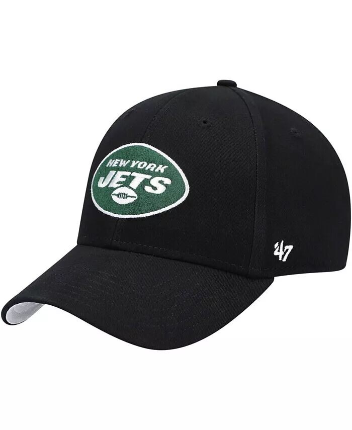 

Черная регулируемая кепка Little Boys and Girls New York Jets Basic Team MVP '47 Brand