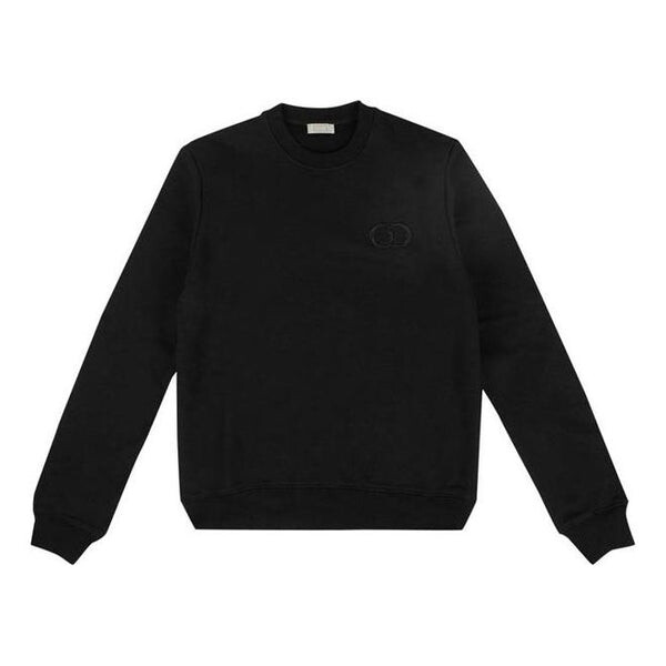 

Толстовка plain knit cd icon logo sweater for men black Dior, черный
