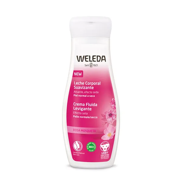 

Интенсивное увлажнение, смягчает и разглаживает Leche Corporal Suavizante De Rosa Mosqueta Weleda, 200 ml