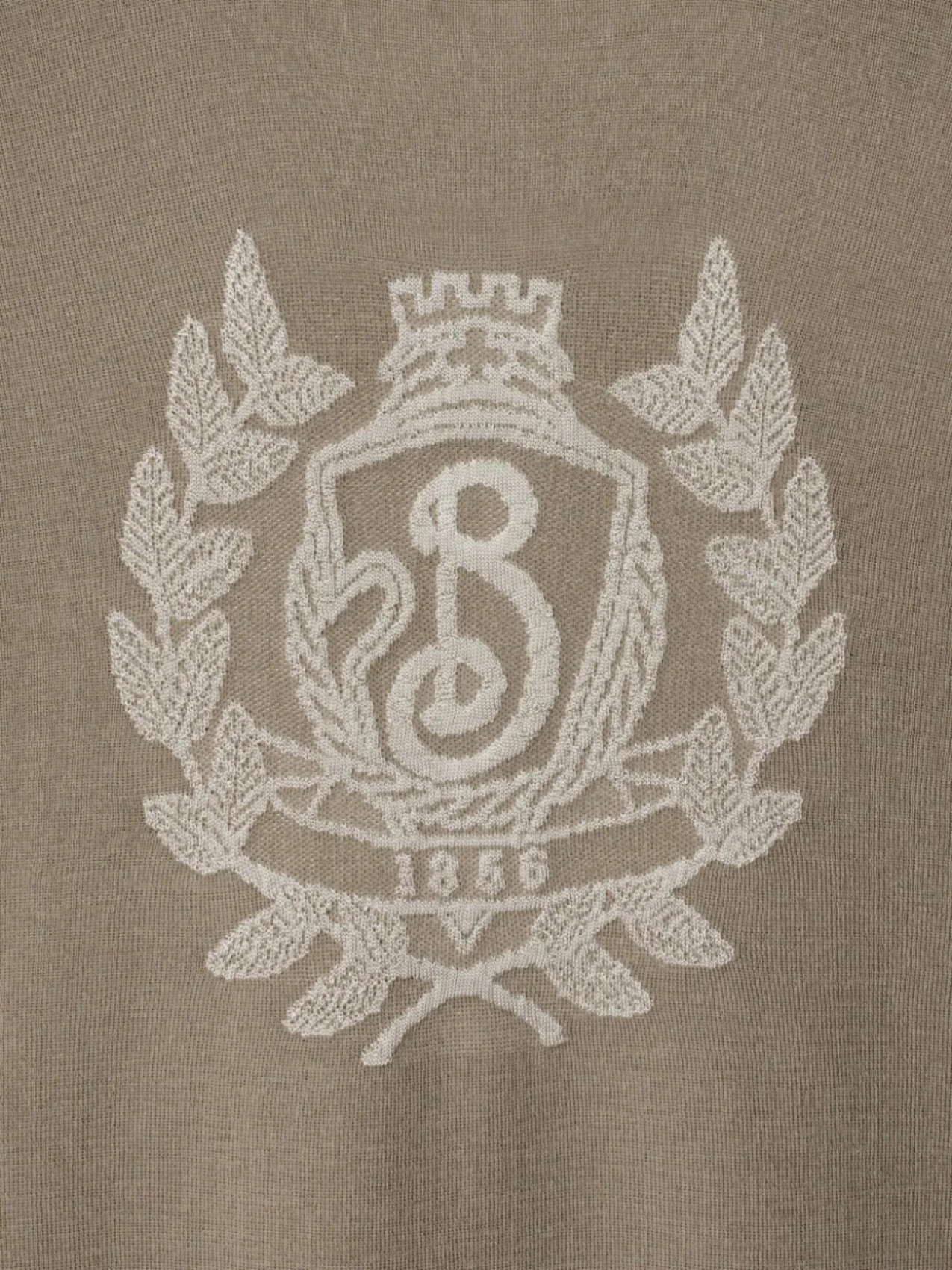 Рубашка поло с вышитым гербом Burberry B, коричневый — фото 2