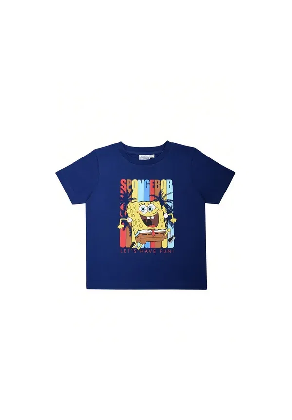 Футболка Schwammkopf Let's Have Fun Shirt, темно-синяя — фото 3