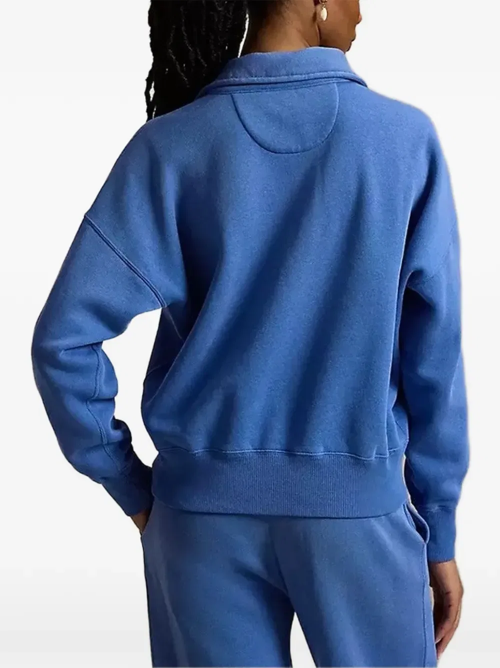 Толстовка с застежкой-молнией до середины груди Polo Ralph Lauren, синий — фото 3