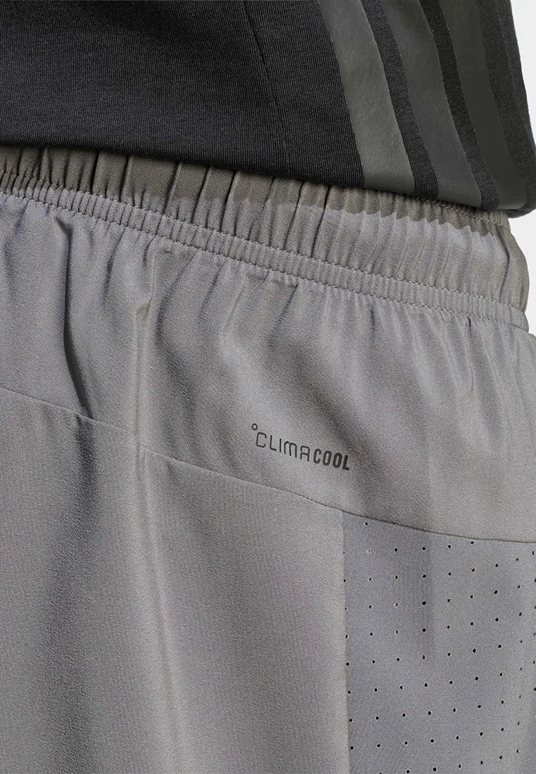 Шорты спортивные, базовые тканые, Workout Essentials Adidas, серый — фото 4