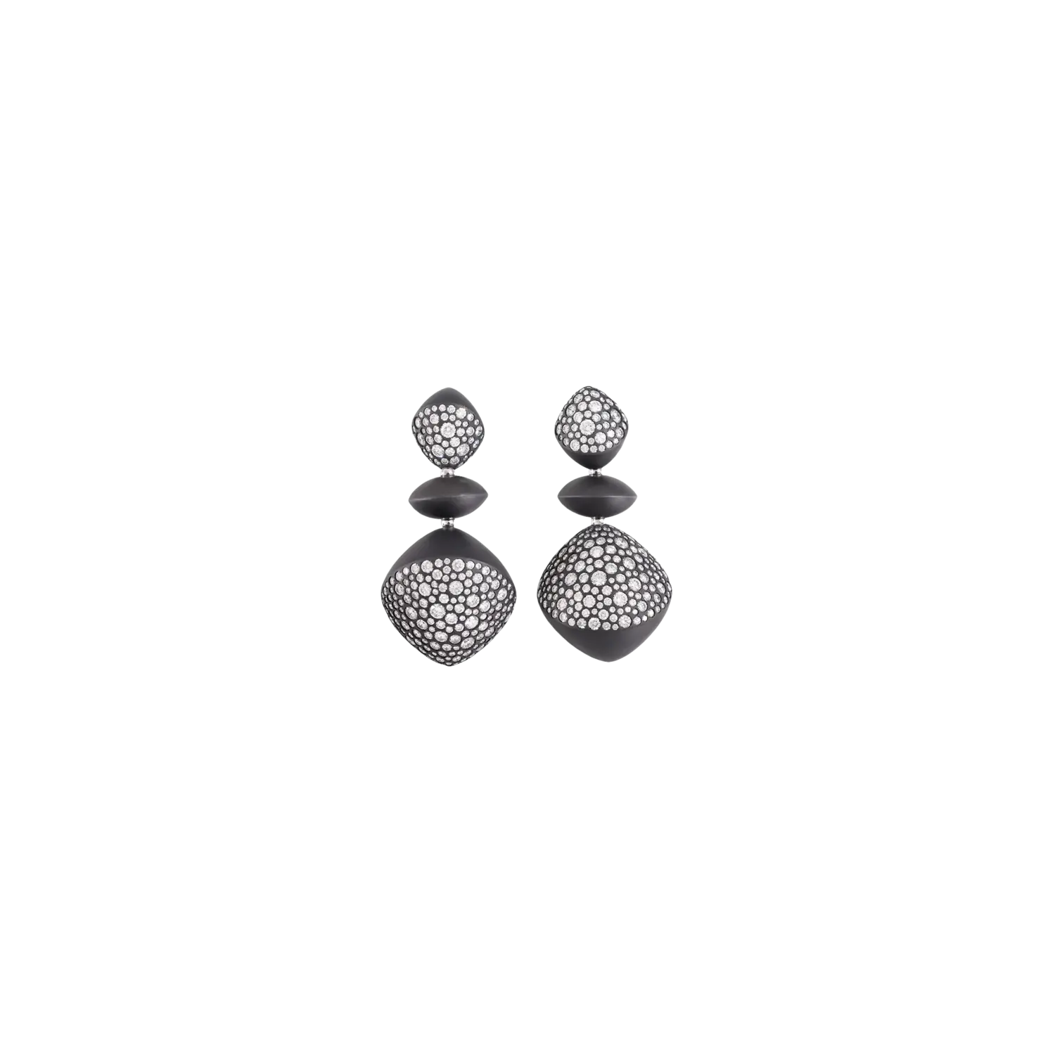 

Серьги Vhernier Trottola из черного титана с бриллиантами