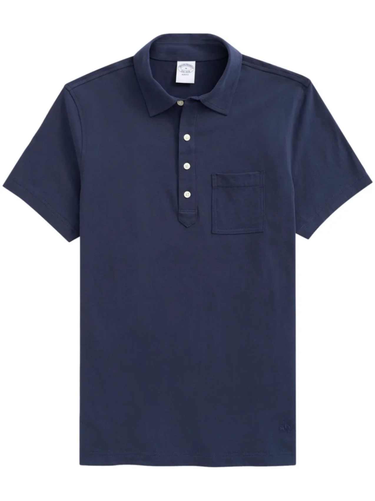 

Рубашка поло с вышивкой Brooks Brothers, синий