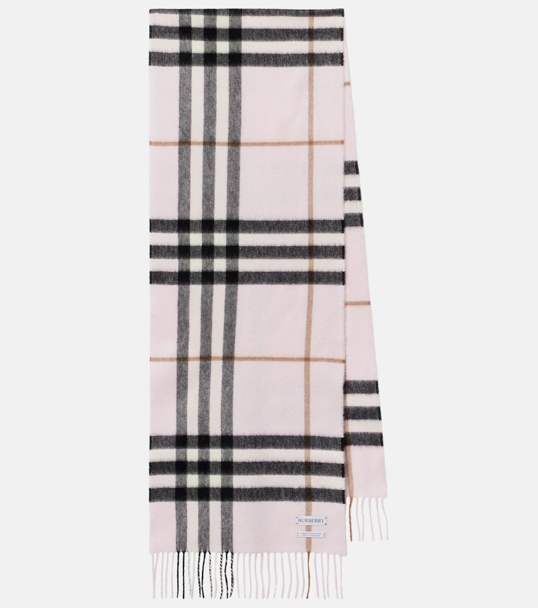 

Шарф из кашемира Check Burberry, Pale Candy Pink