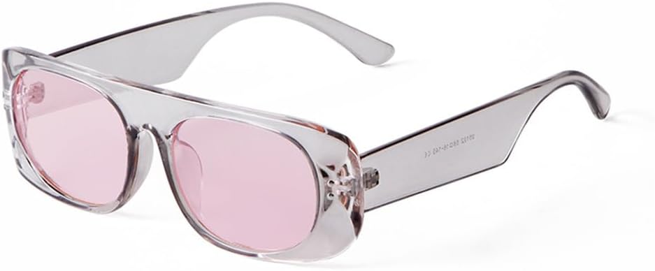 

Солнцезащитные очки LVTFCO маленького размера для женщин и мужчин, модные винтажные, прямоугольные, с заклепками, в черепаховой оправе, с защитой от УФ-излучения UV400, C3 Pink