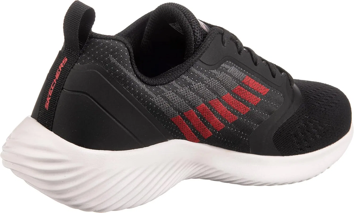 Мужские кроссовки Skechers Bounder Verkona, 2-Black White Grey Red — фото 4