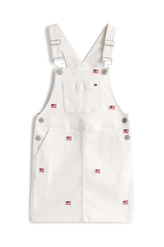 

Детское хлопковое платье Tommy Hilfiger, белый