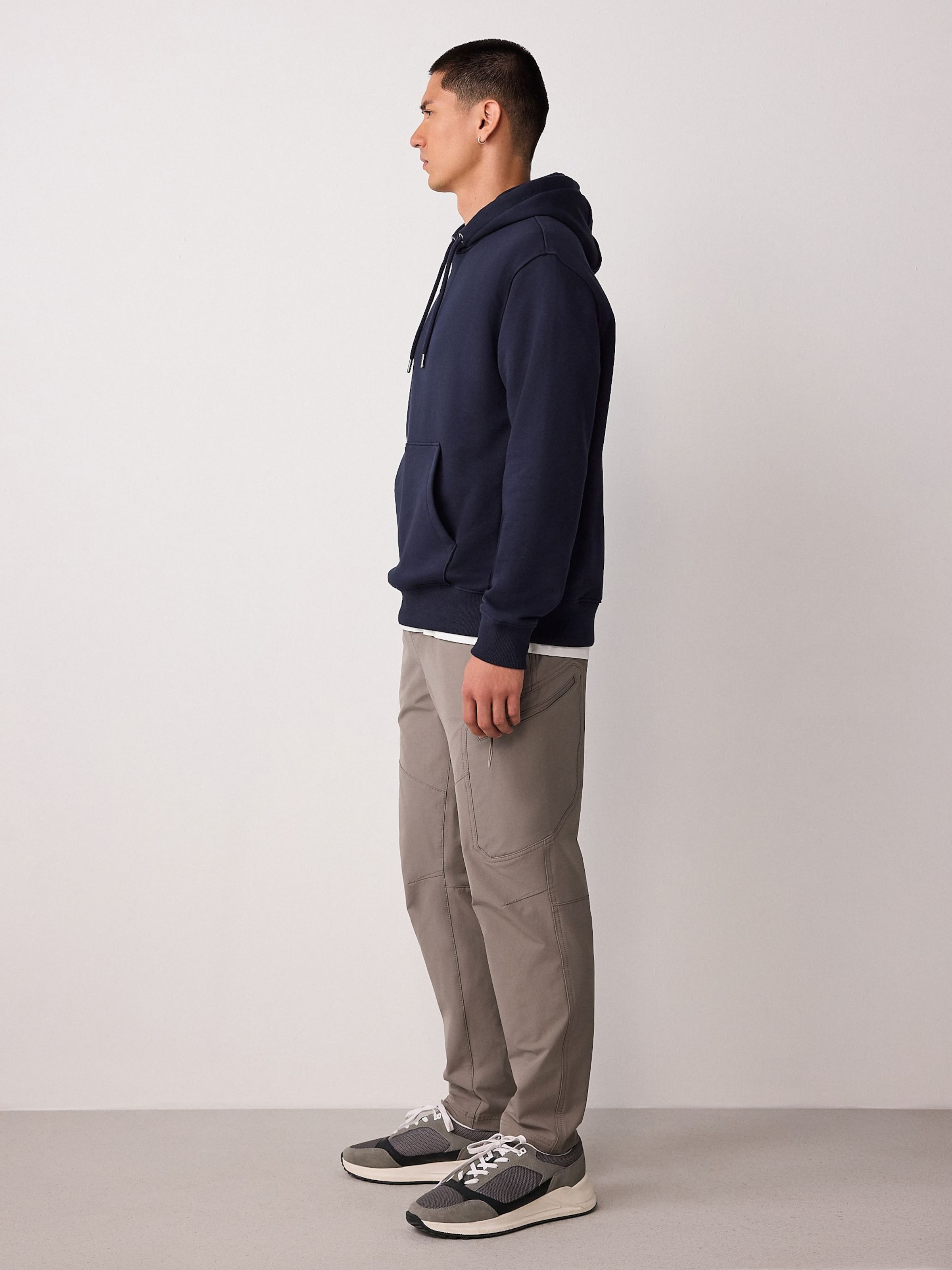 Next Серые карго-штаны slim fit — фото 4