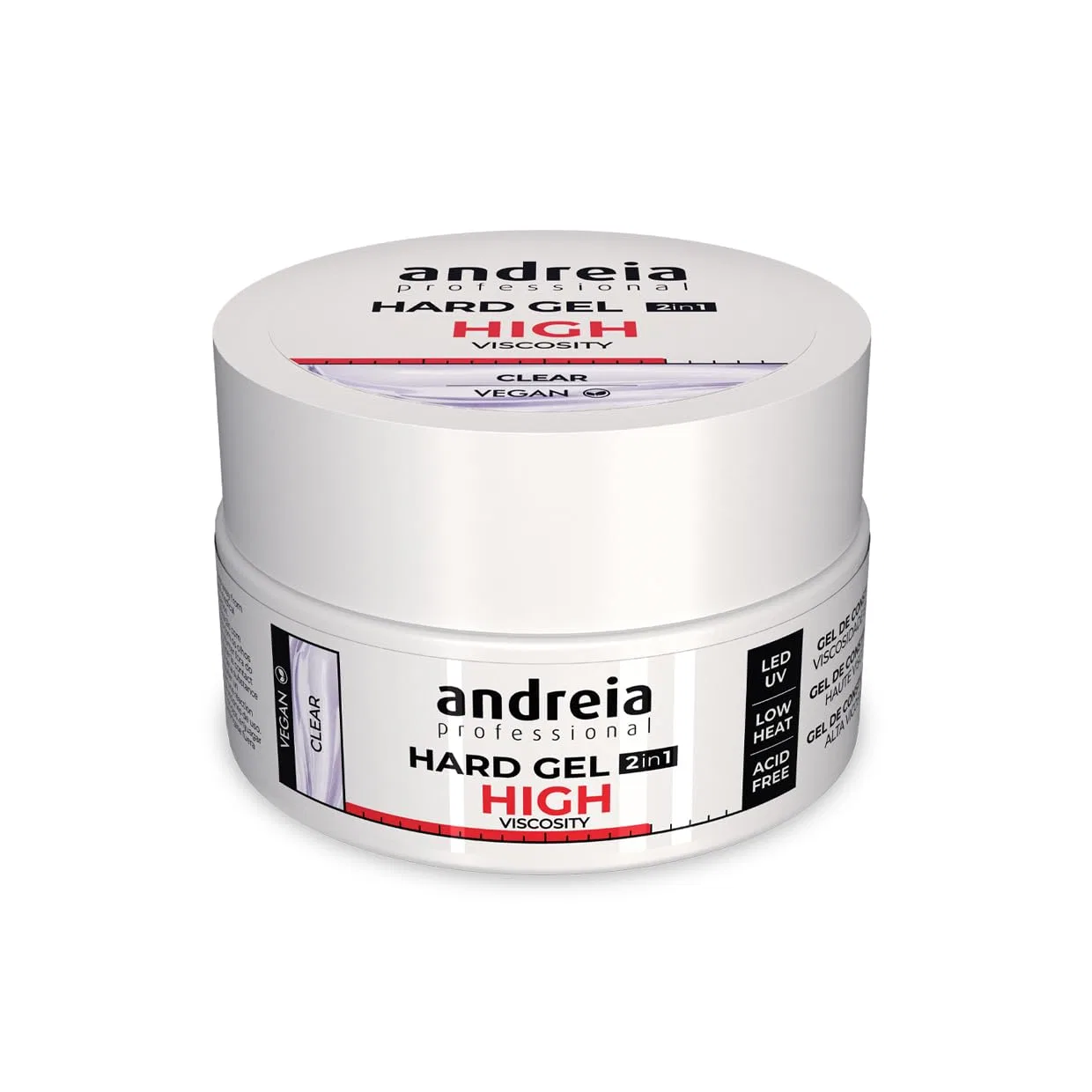 Двухфазный гель для наращивания ногтей Andreia Professional Hard Nail Gel, 22 г Andreia, Transparent
