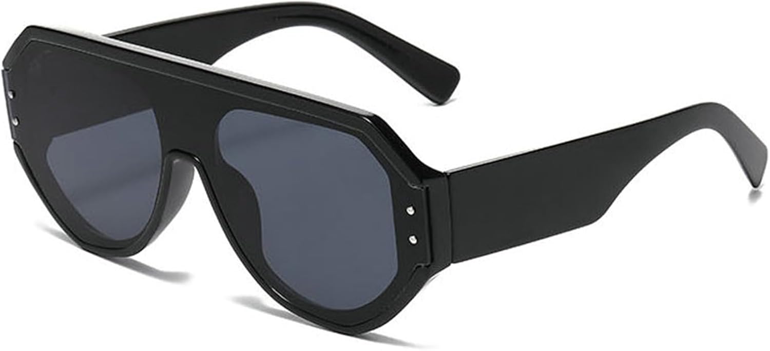 

Солнцезащитные очки Willochra в стиле ретро «пилот» для мужчин и женщин, увеличенного размера, с плоской верхней частью, модные квадратные солнцезащитные очки в стиле 70-х, винтажные, с защитой от УФ-излучения UV400, C2