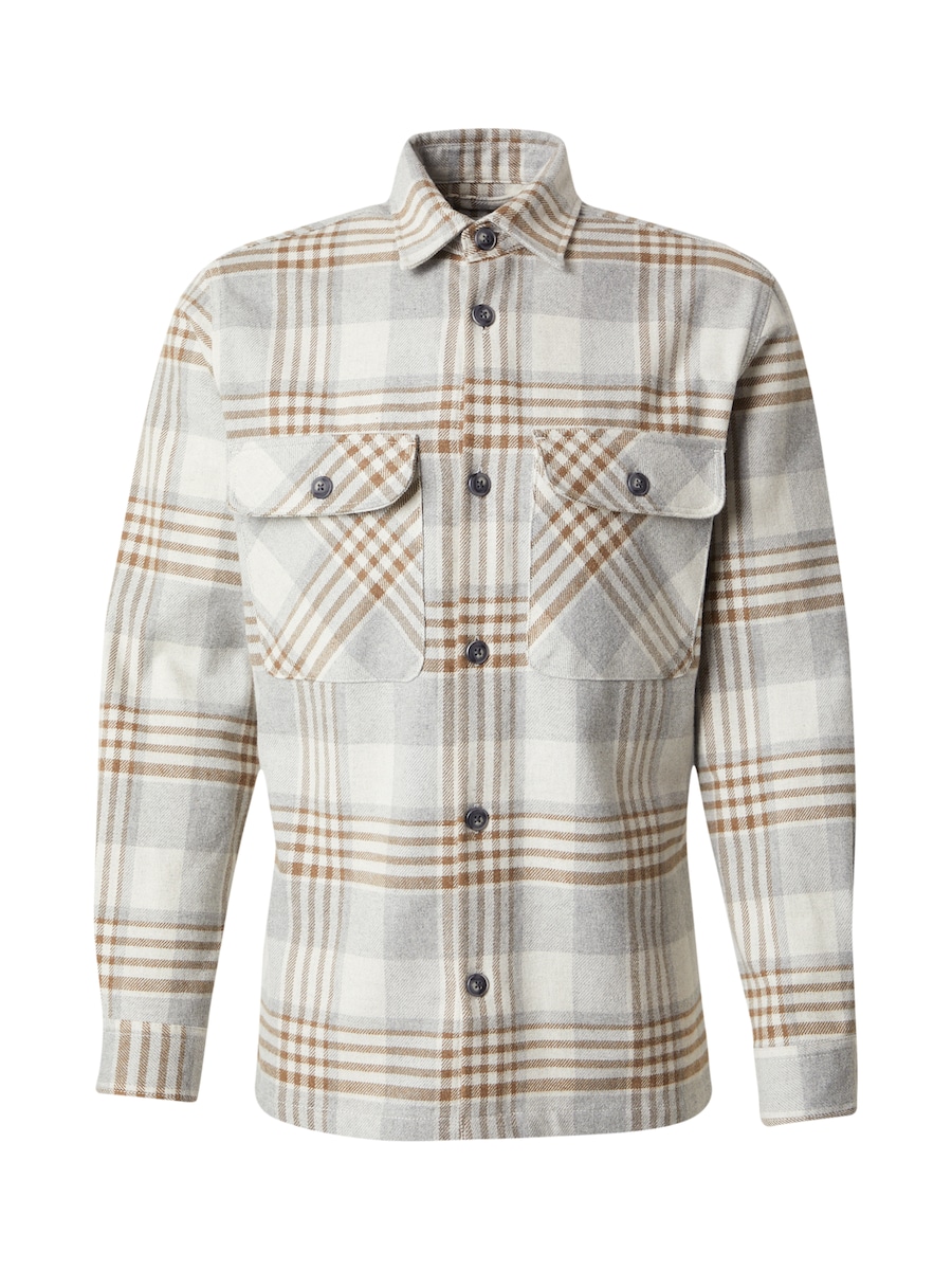 

Рубашка на пуговицах классического кроя Jack & Jones Premium RAYLE, коричневый