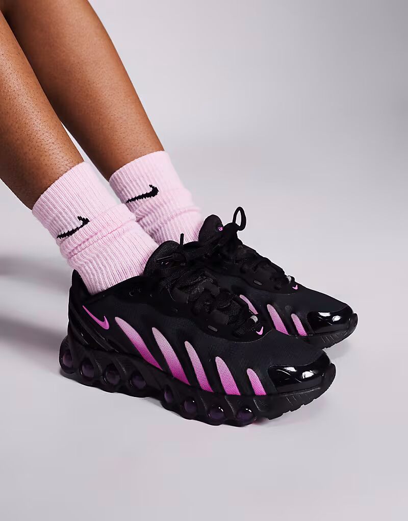 Кроссовки Nike Air Max DN8 черного и розового цветов — фото 4