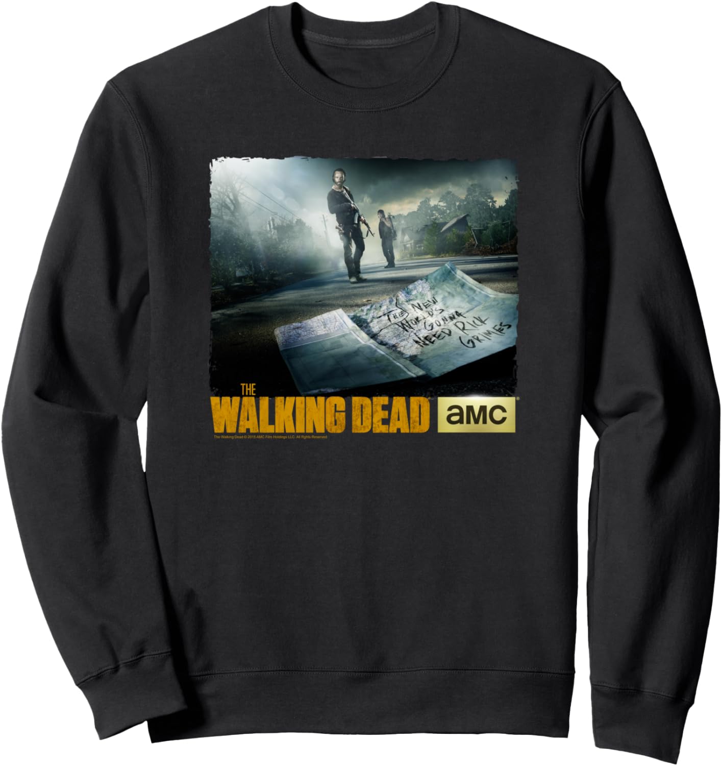 

Толстовка «Ходячим мертвецам: Новому миру нужен Рик Граймс», черная (black 19-3911tcx), размер S The Walking Dead, Черный, Толстовка «Ходячим мертвецам: Новому миру нужен Рик Граймс», черная (black 19-3911tcx), размер S The Walking Dead