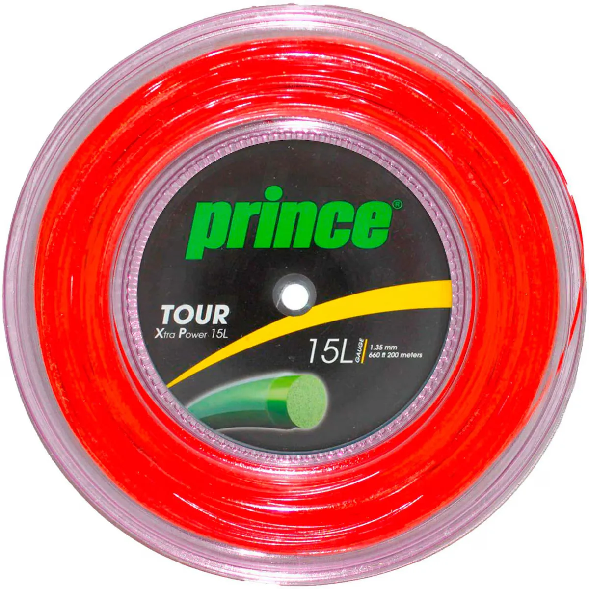 

Теннисная струна TOUR XP 15L 1.38 мм 200M Prince, красный