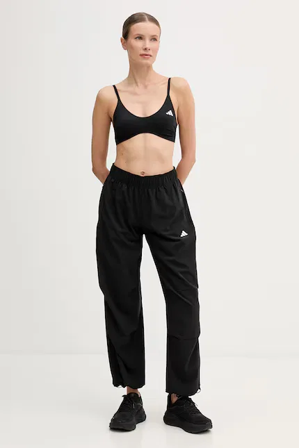 Спортивный бюстгальтер с низкой поддержкой Optime Essentials Adidas Performance, черный — фото 2