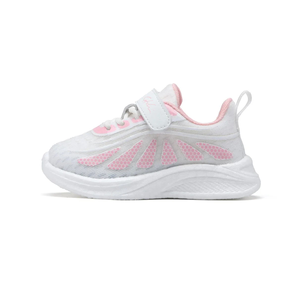 Дышащие и легкие кроссовки Mid top для малышей Satchi, белый розовый