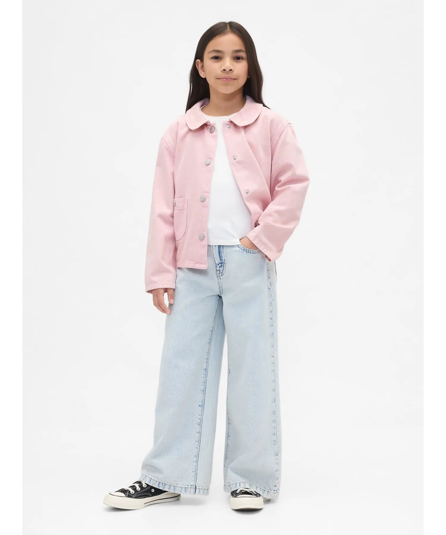 (K) Джинсовая куртка Burn Jacket (детская) GAP, PINK_STANDARD — фото 2
