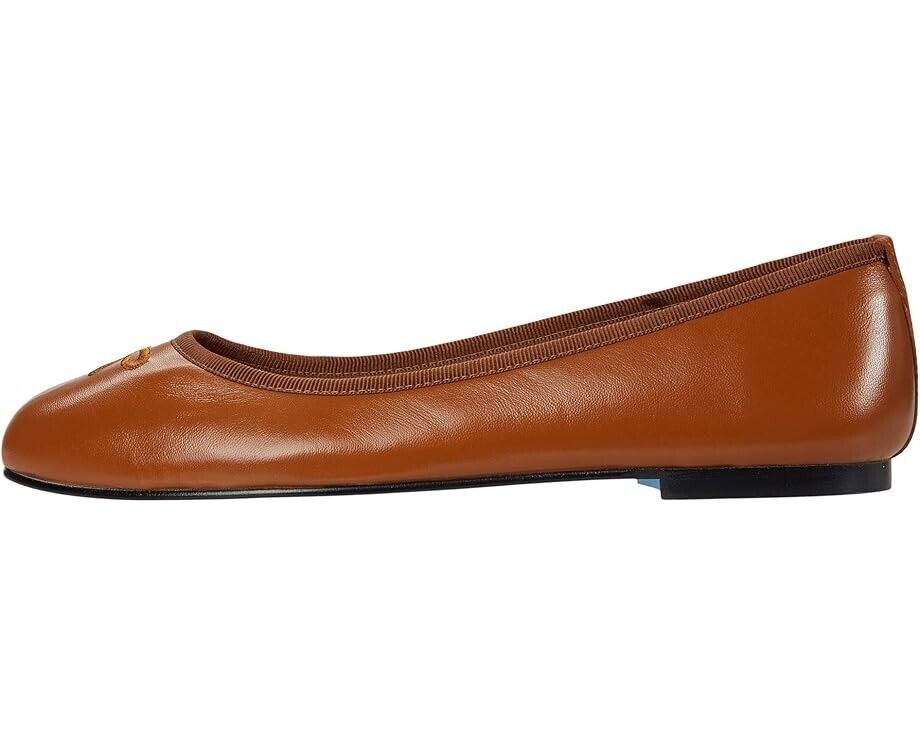 Женские туфли Nicky Hilton - Kathy Flat, размер 8, коричневые, кожа, слип-он, French Sole, ZPO1070 — фото 2