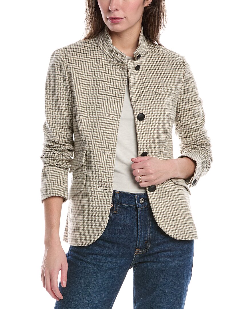 

Rag & bone Slade итальянский клетчатый блейзер, серый