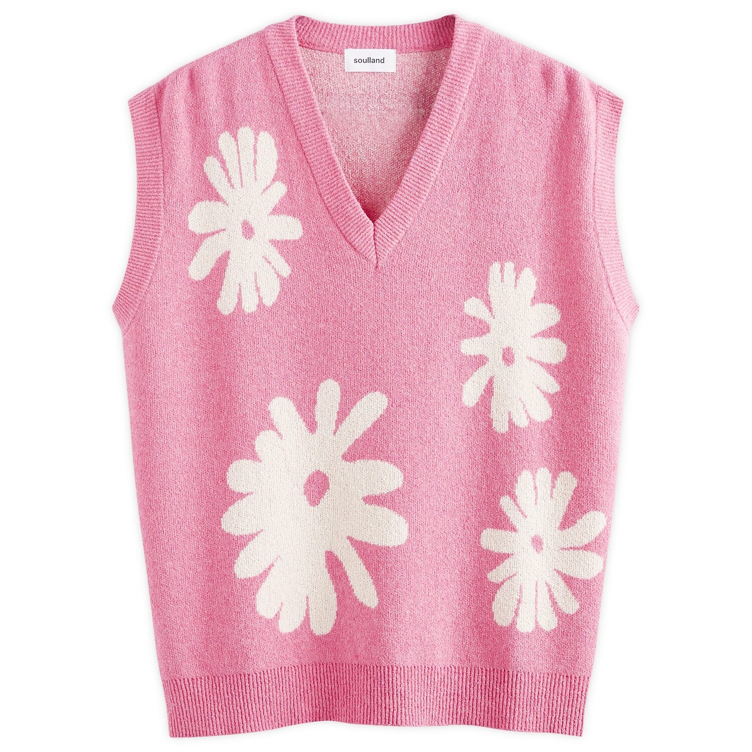 

Утепленный жилет Soulland Kieran Knitted Vest, цвет Pink Multi