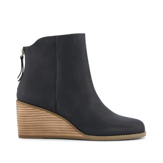 Ботинки Toms Casey 10021311 Женские 7.5 Черные Кожаные Молния Ботильоны KHD2305