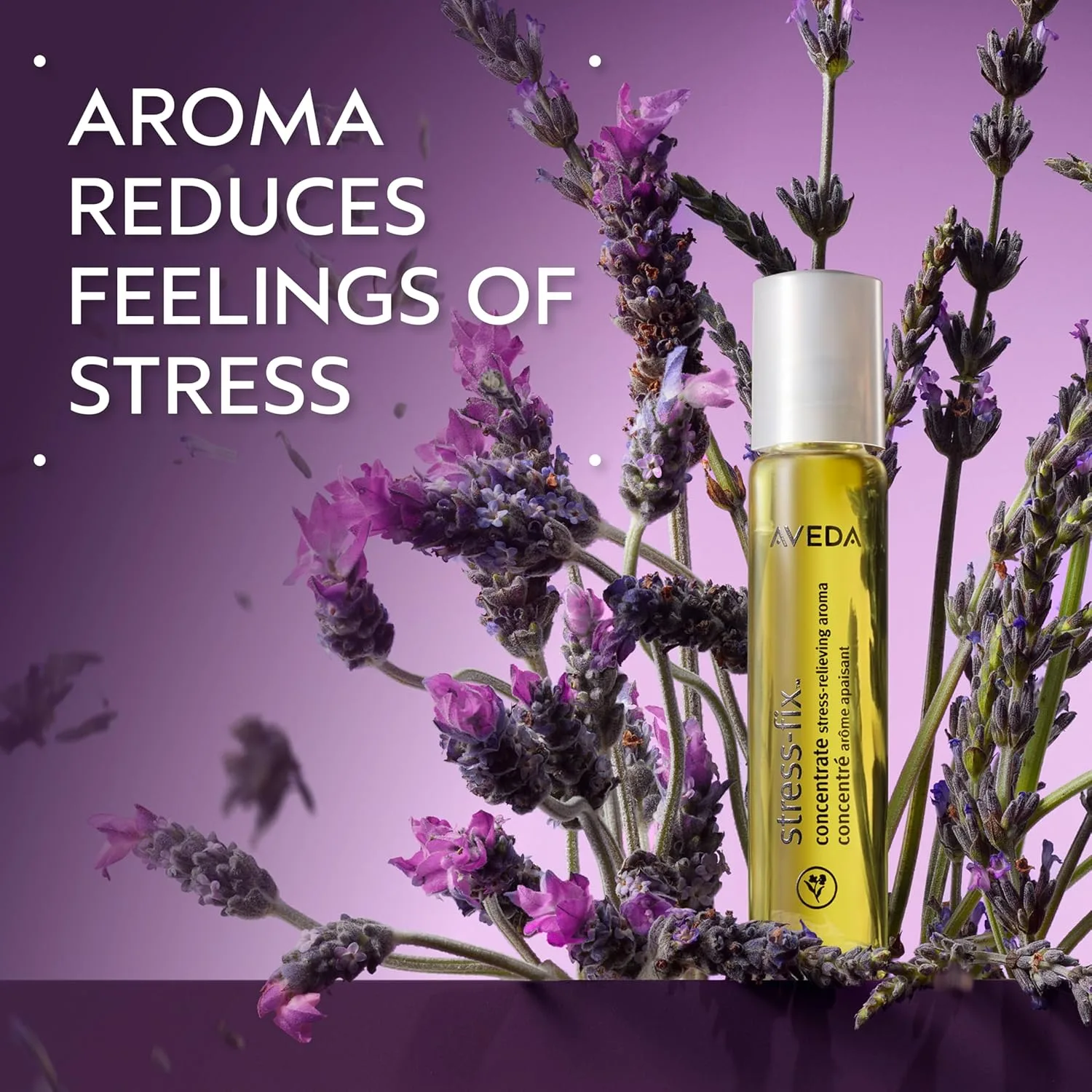 Концентрат для снятия стресса Aveda в роликовом флаконе | Доказано, что снижает чувство стресса | с ароматом лаванды, лавандина и шалфея мускатного, 0,24 жидких унции — фото 2