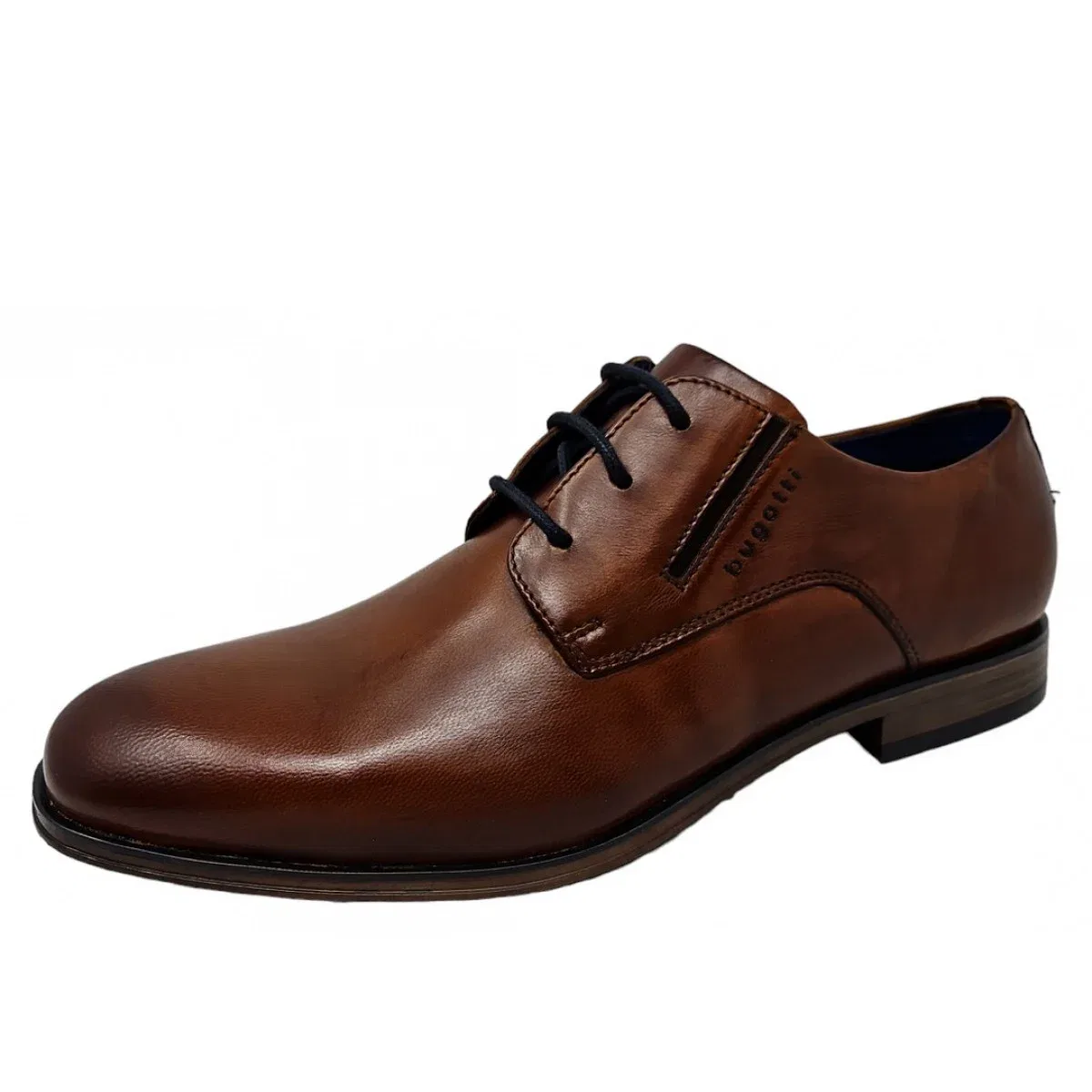 Шнурованные туфли, кожаные, Bugatti shoes, коричневый