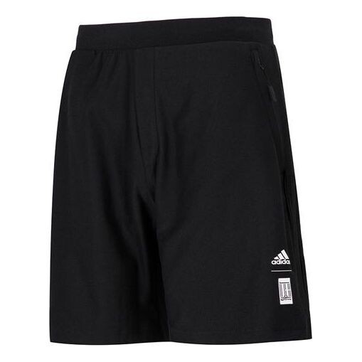 

Шорты wj cl kn sh solid color breathable athleisure casual sports knit shorts black Adidas, мультиколор