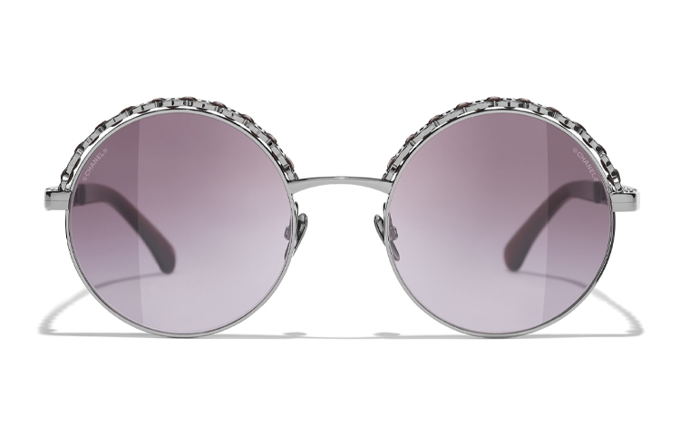 Солнцезащитные очки Unisex Red, Dark Silver CHANEL — фото 2