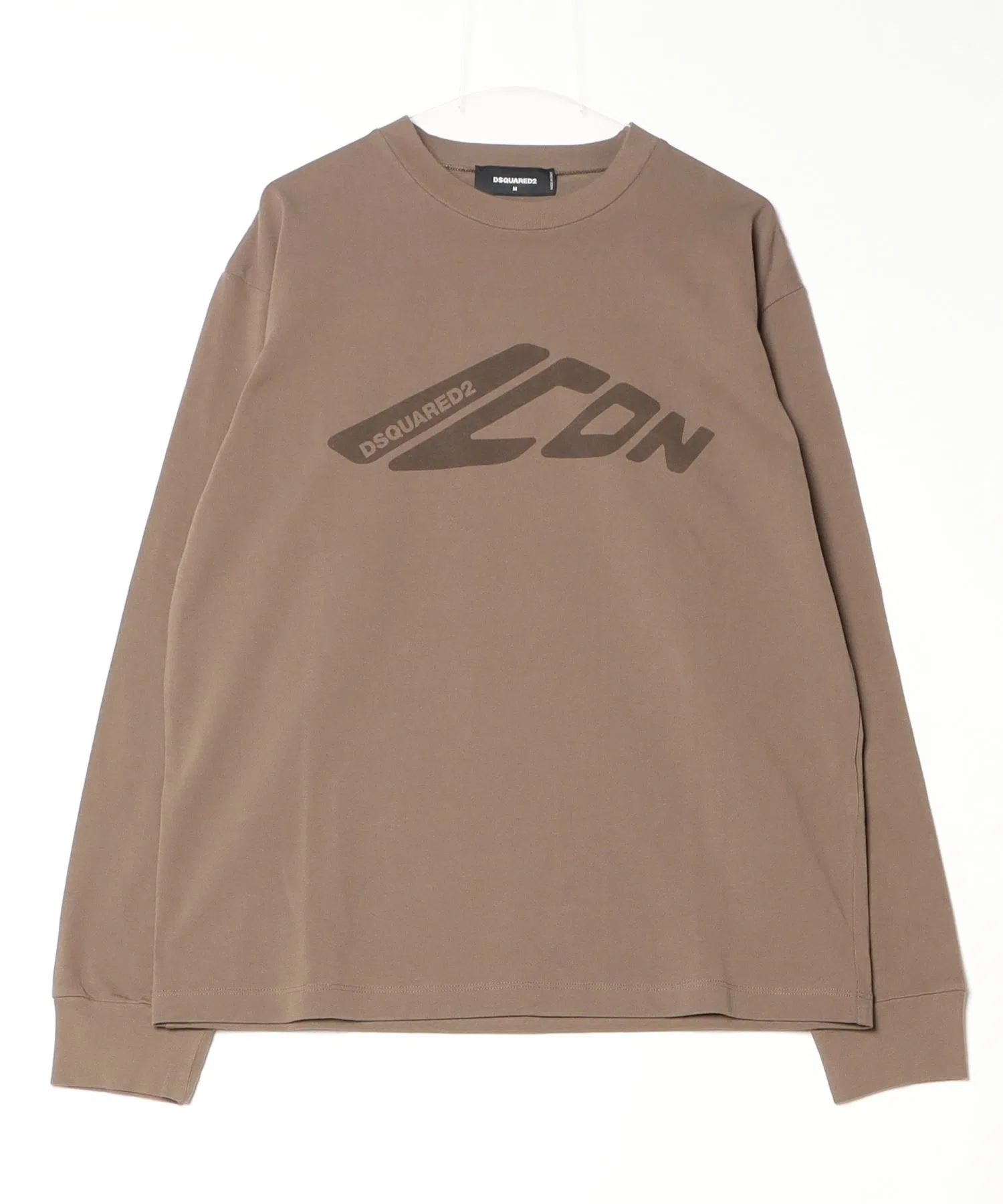 Унисекс футболка DSQUARED2 Icon Loose Fit с логотипом коричневая