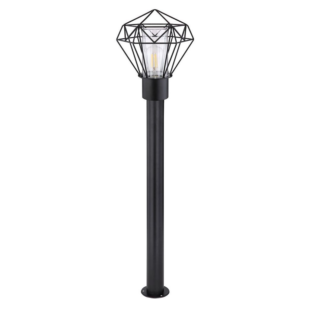 

Торшер, нержавеющая сталь, решетка, черный, H 100 см Globo Lighting