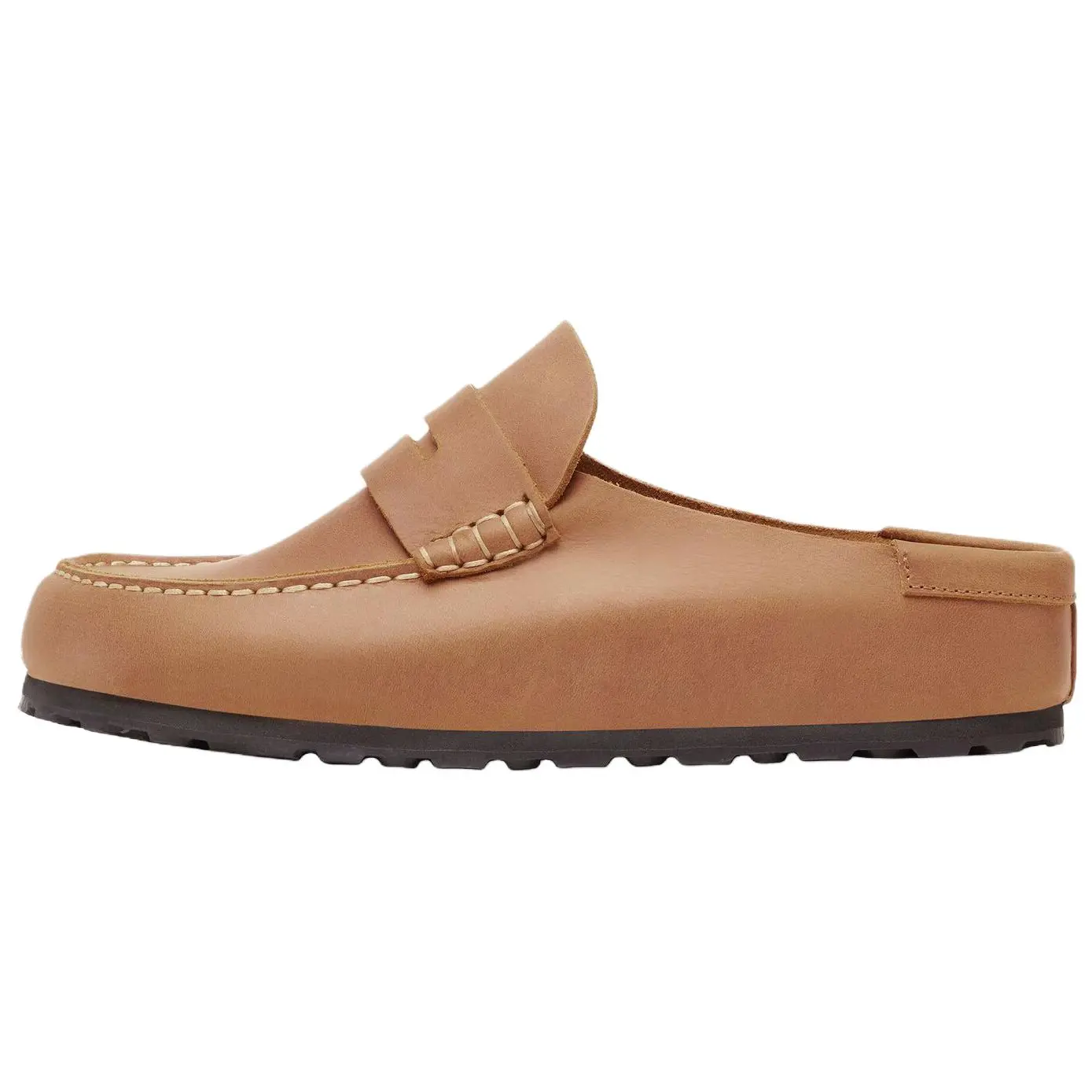 Birkenstock Сандалии с закрытым носком, износостойкие, резиновая подошва, унисекс, коричневые, свободного кроя