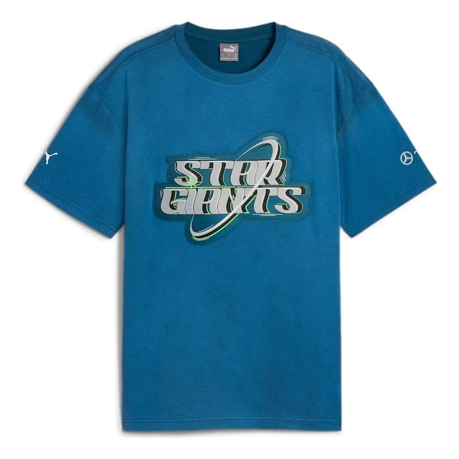 

Футболка PUMA Mercedes-AMG Petronas F1 Team Crews Go Summer T-shirt 'Ocean Tropic', синий